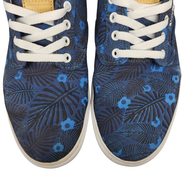 Vans Shoes Mens 12 Chima Ferguson Pro Blue Tropical Palm Floral Low Tops Skate - Picture 6 of 12